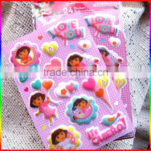 Custom Small Cartoon Puffy Sticker/foam Sticker for Kids thumbnail-1