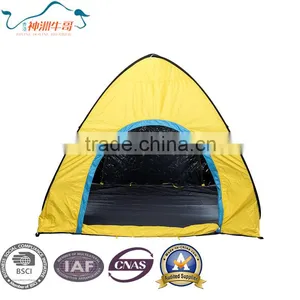 PE Nylon With Black Coated Family Outdoor Hiking Camping Tent thumbnail-3