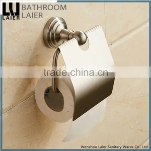 No.13133 Hot Sale Modern Bathroom Stainless Steel Brush Nicked Wall-Mounted Bathroom Accessories Paper Roll Holder thumbnail-1