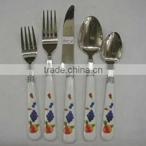 Plastic Handle Dinnerware Set Cheap Popular thumbnail-2