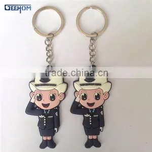 3d Cartoon Pvc Figure Keychain thumbnail-1