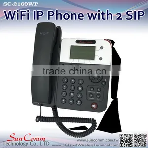 SunComm SC-2169WP 2 SIP Accounts Desktop Wifi Phone Without PoE thumbnail-1