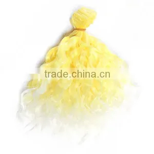 Colorful Synthetic Curly Hair Piece for BJD Doll Wig thumbnail-3