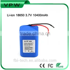 3.7V 10400mAh Li-ion 4P Battery Pack LED Light Battery thumbnail-1