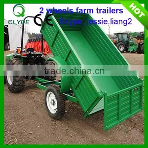Single Axle Dump Trailer Small Dump Trailer for Tractor thumbnail-1