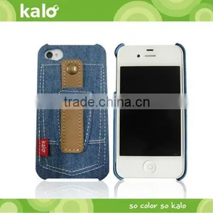 Denim Case With Earphone Winder for IPhone 4S Case thumbnail-1