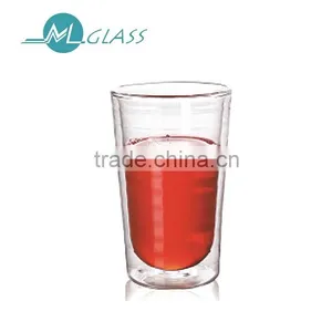300ml Handmade High Borosilicate Glassware Double Wall Glass Cup N6009 thumbnail-1