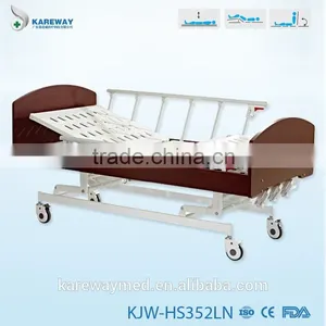 Medical Manual Cheap Hospital Wooden Bed thumbnail-2