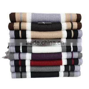 HOT!! Winter Scarf Men Chic Faux Cashmere Striped Knitted Scarfs With Tassel,fashionable Designer Shawl Bussiness Casual Scarves thumbnail-2