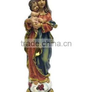 2016 Factory Virgin Mary Religious Statue Mary With the Baby Cross Figurine thumbnail-3