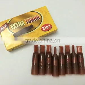 Cigarette Filter Extra Turbo 3 in 1 Cigarette Holder Plastic Brown New Style 8piece thumbnail-3