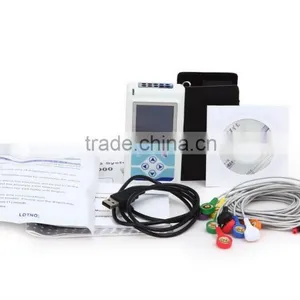 CE Approved 12 Channel 12 Lead Color LCD ECG Holter Monitor 24 Hours CS-12CL thumbnail-4