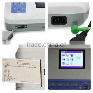 High Resolution 480*270 Wider Touch Screen Portable Standard 12 Lead Ecg Soft Keyboard Control thumbnail-5