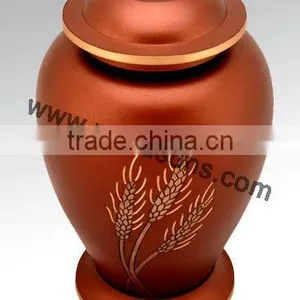 Beautiful Metal Urns for Home Used | Silver Decorative Urn | Rounded Base Urns thumbnail-2