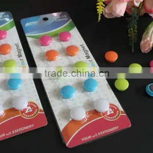 Round Shape 15mm Color Magnet Button for Office, Whiteboard, Frige, Freezer, School. Wholesale Magnet Button Cheap Sale! thumbnail-1