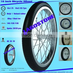 16 Inch Bicycle Wheel (16x2.125 , 16x1.75) thumbnail-1
