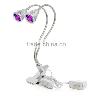 Led Grow Light, 10W Desk Clip Lamp With 360 Degree Flexible Gooseneck and Double On/off Switch for Indoor Plants thumbnail-1