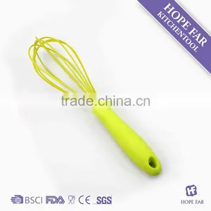 0300205 High Quality 10.5" Green Color Silicone Kitchen Egg Beater thumbnail-1
