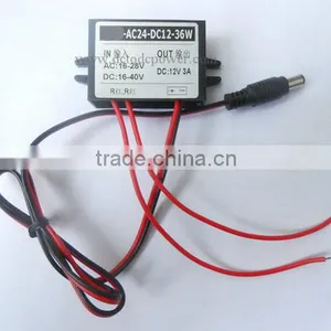 AC24V Turn DC12V3A Power Converter AC-DC, 24V Power Switch 12V2A Security Camera Surveillance thumbnail-1