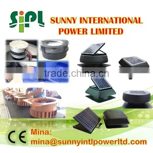Sunny Solar Panel Air Conditioner With Control Panel Attic Air Ventilation Fan Solar Vent Kits Poultry Farm Ventilation Roof Fan thumbnail-2