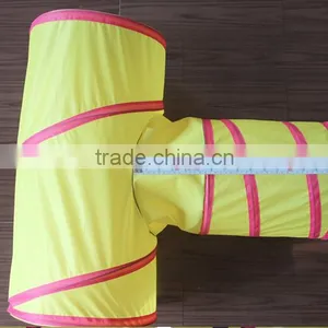 2015 New Arrive T Style Cat Tunnel Pet Toy Wholesale Candy Color Polytser Cat Tunnel thumbnail-1