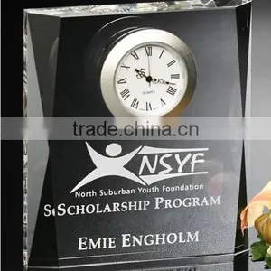 Moments Beveled Optical Crystal Decoration Clock thumbnail-1