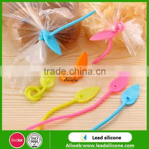 Leaves Design Silicone Food Elastic Loops, Multifunctional Silicone Cable Tie thumbnail-5
