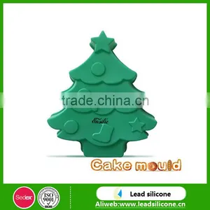 Christmas Tree Shape Jelly Silicone Cake Mould thumbnail-1