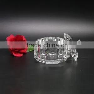 Decorative Clear Storage Box Crystal Glass Jewelry Box thumbnail-2
