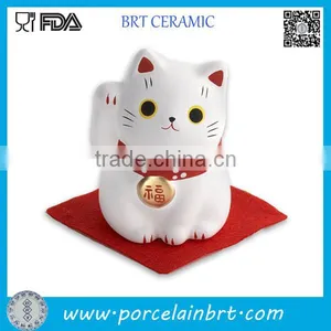 Lucky Cat Ceramic Money Box for Home Decoretion thumbnail-1