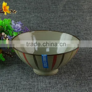 Chaozhou Stock Japanese Style Brown Ceramic Soup Bowl thumbnail-1