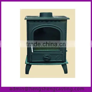 Popular Modern Design Cast Iron Wood Burning Stove thumbnail-1