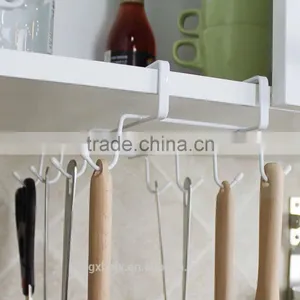 Under-the-Shelf 8 Hook Espresso Cup Storage Drying Rack thumbnail-4