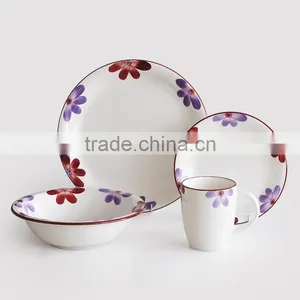 16pcs Ceramic Dinnerware Set With Hand Painting, Handpainted Dinnerware Set thumbnail-6