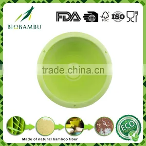 Abbaubar High Quality Cheap Bamboo Fiber Powder Hanging Flowerpot thumbnail-1