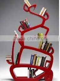 2016 Cheap Price High Quality New Style Fiberglass Modern Tree Shaped Bookshelf thumbnail-1