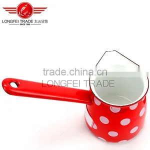 OEM Enamel Coffee Pot/coffee Jug With Long Handle thumbnail-5
