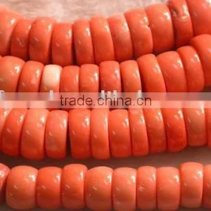 Wholesale 15mm Red Flat Loose Coral Beads thumbnail-1