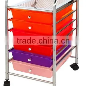 Plastic Drawer Trolley Movable Drawer Organizer Rack Storage Rack With Wheels thumbnail-1