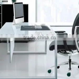 Glass Executive Desk,modern Glass Desk Office Furniture,glass Corner Computer Desk thumbnail-1