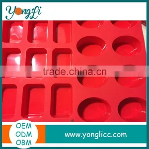 Homemade Craft DIY Soap Making Molds 12 Rectangle & 8 Oval Tray Silicone Mold thumbnail-4