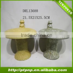 Factory Wholesale Garden Ceramic Bird Bath thumbnail-1