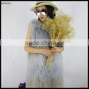 Most Hot Sale Modern Ladies High Quality Women's Faux Lamb Fur Vests thumbnail-6