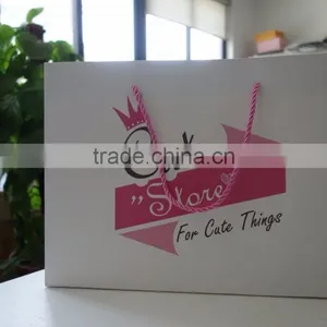 2017 China Hot Sales Custom Gift Paper Bags With Round Handles thumbnail-3