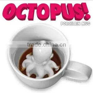 2016 New Design , Octopus Porcelain Mug,Octopus Attack Mug thumbnail-1