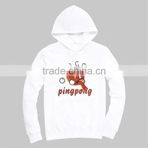 White Print 100% Fleece Polyester Hoodies Wholesale Lightweight Hoodie thumbnail-2