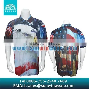 Custom Mens Shirts Sublimation Tournament Fishing Jerseys thumbnail-1