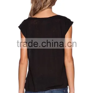 Slub Knit Muscle Tank Top Wholesale thumbnail-3
