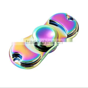 Rainbow Colorful Fidget Hand Spinner Toy Stress Reducer, High Speed Focus Toy for Relieving ADHD, Anxiety EDC Tri-Spinner thumbnail-5
