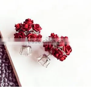 Ball-flower Fashion Diamond Stone Jewelry Stud Earrings thumbnail-1